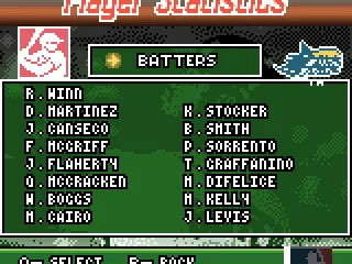 
											Player stats