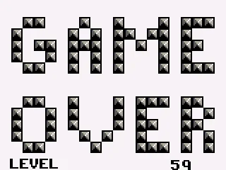 
											Game over screen