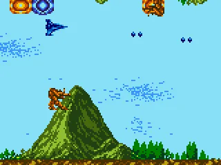 
											Gradius - These blue pick ups kill everything on the screen