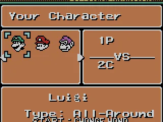 
											Selecting character