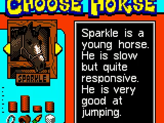 
											Horse selection