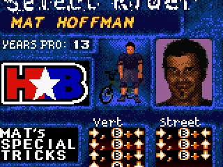 
											Select Rider screen