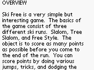 
											How to play SkiFree