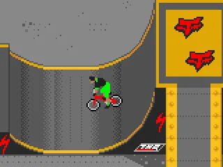 
											In a half-pipe.