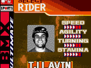 
											Rider selection