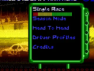 
											Menu screen.