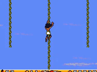 
											Climbing a vine to find aerial gems.