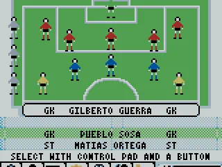 
											Line-up selection