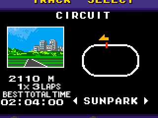 
											First track - Circuit/Sunpark