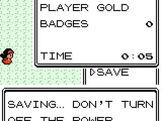
											Saving game