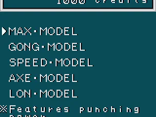 
											Choosing a model/ fighter