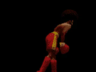 
											Each boxer is introduced with a short FMV clip.  Here's Afro Thunder