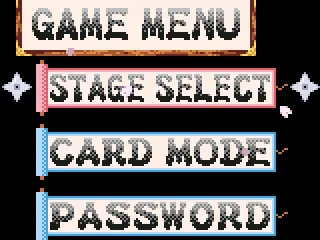 
											Game menu