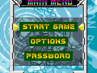 
											Menu screen.