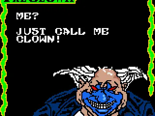 
											Introducing the first stage miniboss: Clown