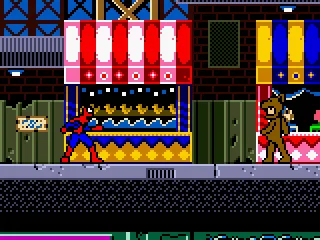 
											Spider-Man vs Man in bear costume
