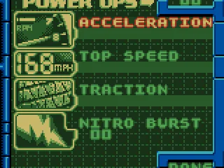 
											Power Ups Menu