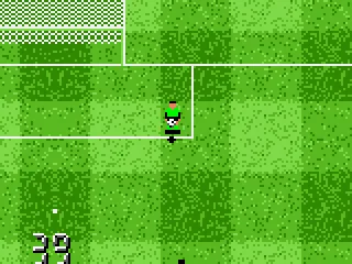 
											The goalie is ready start kick the ball out.