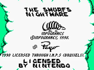 
											Title screen and copyright Information