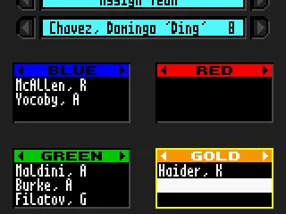 
											Assign the characters into three or four teams.