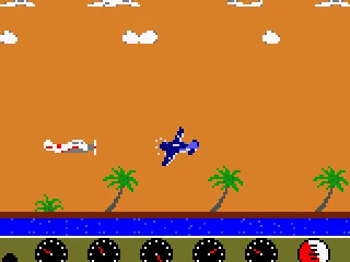 
											The airplane of the enemy
