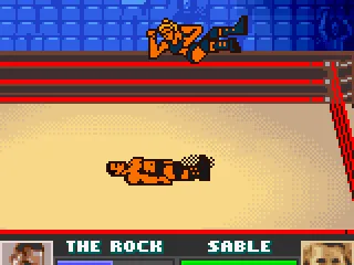 
											A flying elbow from the top rope