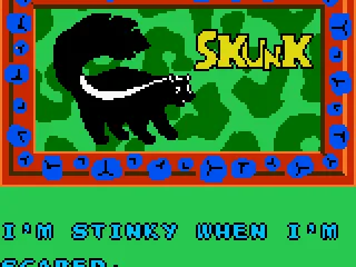 
											The first animal card and its description.