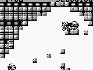 
											The first level. The orb in the upper right is the goal and the main character stands directly besides it.