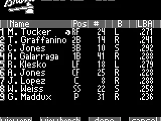 
											Your line up.