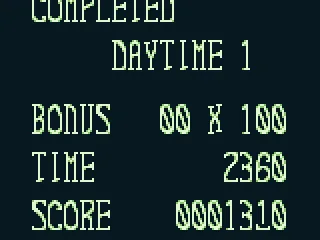 
											I completed daytime 1