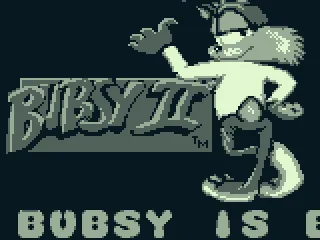 
											Title Screen ... it goes on to say 'Bubsy is back, etc.'