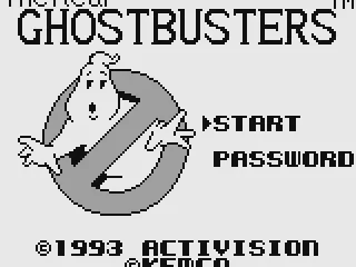 
											Title screen (as The Real Ghostbusters)