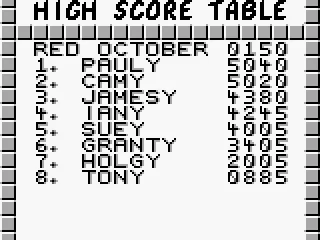 
											High Score Table...