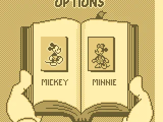 
											Character selection.