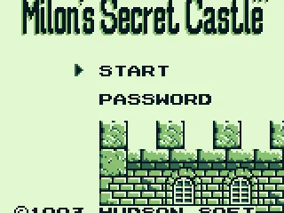 
											Title screen and main menu (US version)