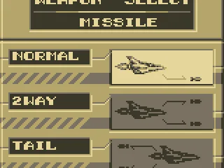 
											Weapon selection