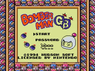 
											Title screen and main menu (Super Game Boy)