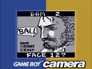
											Title screen for the ball game