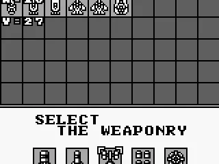 
											Select the weaponry.
