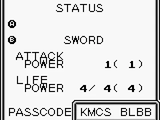 
											Status screen