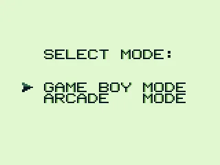 
											Play Game Boy mode or arcade mode?