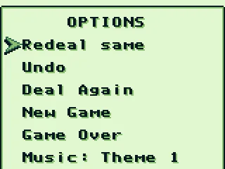 
											This options menu appears when you press pause.