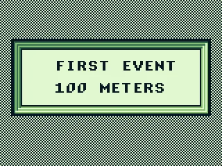 
											The first event is the 100 meters sprint