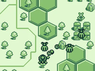 
											Level two: hexagonal shapes on the ground