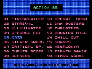 
											Choose a game from one of the three menus