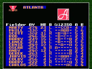 
											Roster screen