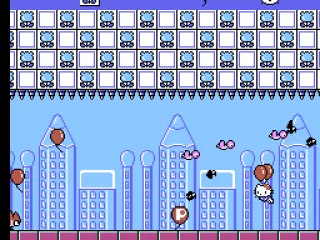 
											A power-up balloon grants temporary invincibility.