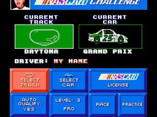 
											Main select screen