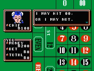 
											Playing roulette