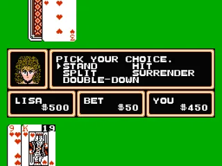 
											Playing blackjack
